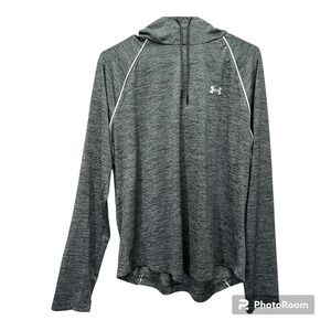 Under Armour Women's XL‎ Gray Logo Hoodie Pullover Sweatshirt